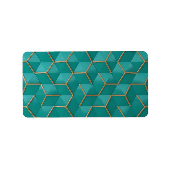 Etiqueta geométrico (Frente)