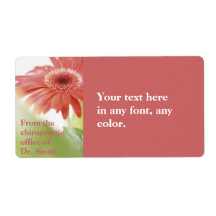 Etiqueta Gerbena rosa