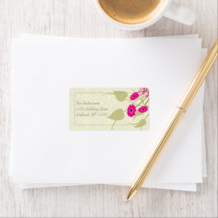 Etiqueta Gerber Olive Swirl Whimsical Return Address Labels