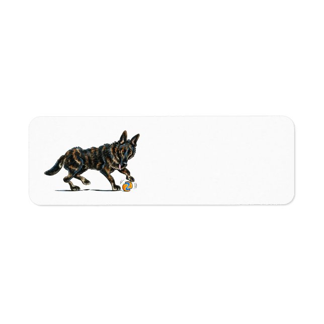 Etiqueta German Shepherd Dax (Frente)