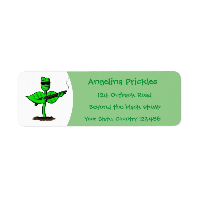 Etiqueta Germinator cyborg personalizado divertido (Frente)