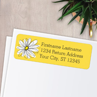 Etiqueta Gimnasio amarillo y blanco con texto Personalizado