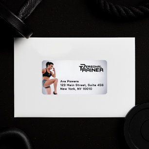 Etiqueta Gimnasio de entrenador personal Personalizado