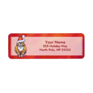 Etiqueta Ginger Cat Navidades En Rojo