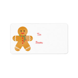 Etiqueta Gingerbread Men Winter Scarf