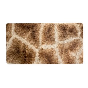 Etiqueta Giraffe pattern