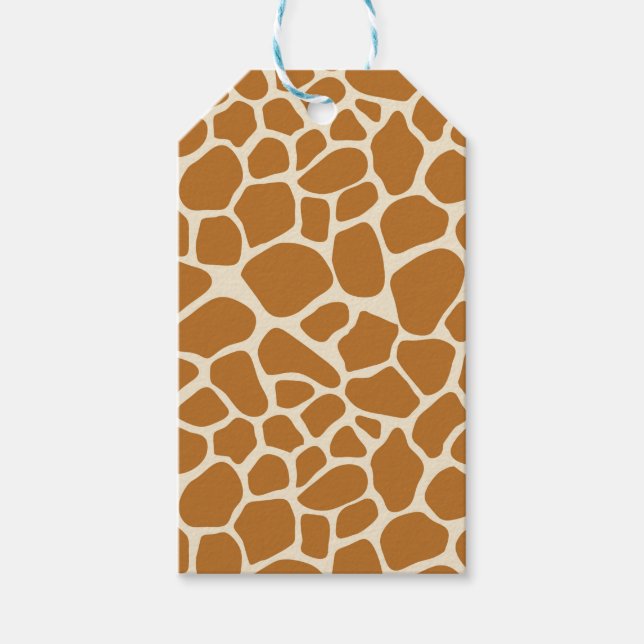 Etiqueta Giraffe Print Gift (Anverso)