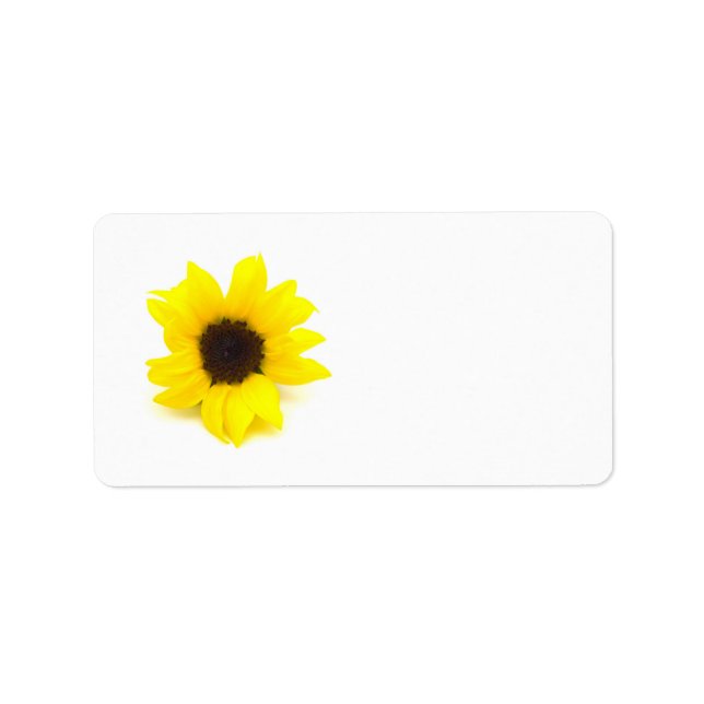 Etiqueta Girasol amarillo (Frente)
