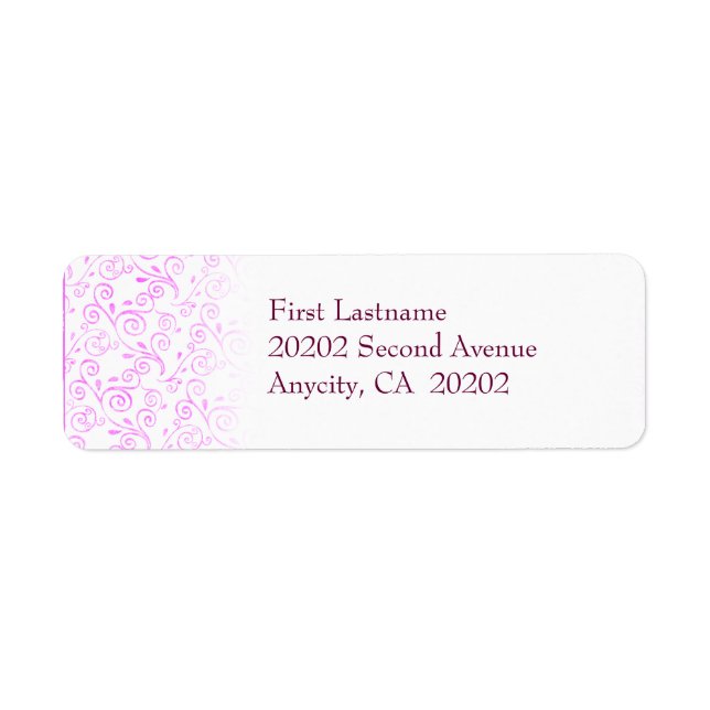 Etiqueta Girlie Swirlie (Frente)