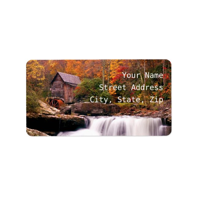 Etiqueta Glade Creek Grist Mill (Frente)