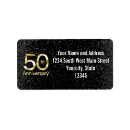 Etiqueta Glam Gold 50° aniversario