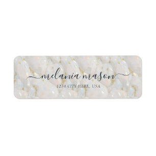 Etiqueta Glam Opal Piedra Elegante