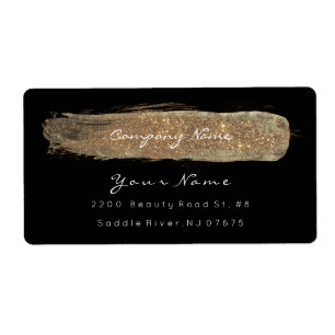Etiqueta Glam Sparkly Purpurina Black Bright Ivory Foxier