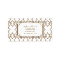 Glam White Gold Gran Gatsby Boda