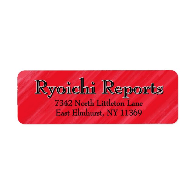 Etiqueta Glamour rosa personalizado (Frente)