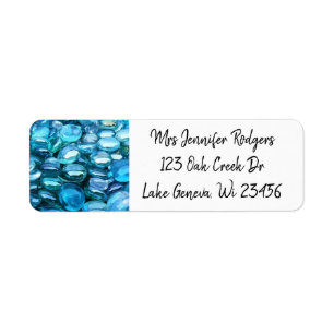 Etiqueta Glass Blue Sea