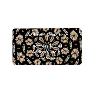 Etiqueta Glass Stainass Kaleidoscope 2