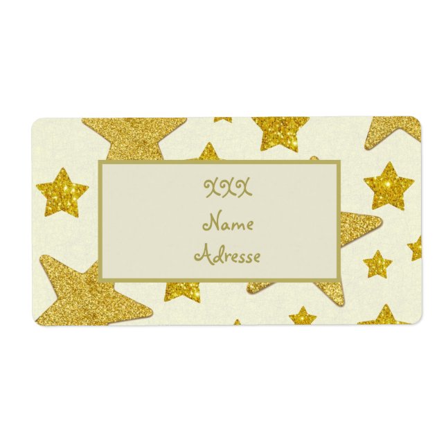Etiqueta Glitzersterne (Frente)