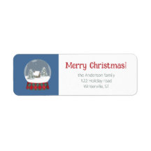 Globo de nieve con casa pequeña -