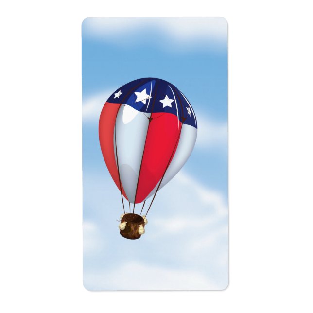 Etiqueta Globos de aire caliente (Frente)