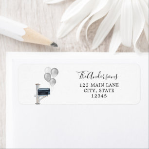 Etiqueta Globos de plata en buzón