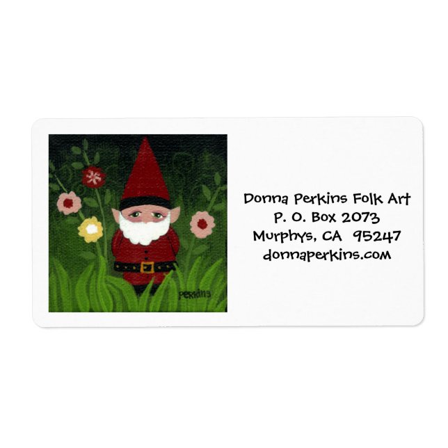 Etiqueta Gnome Labels (Frente)