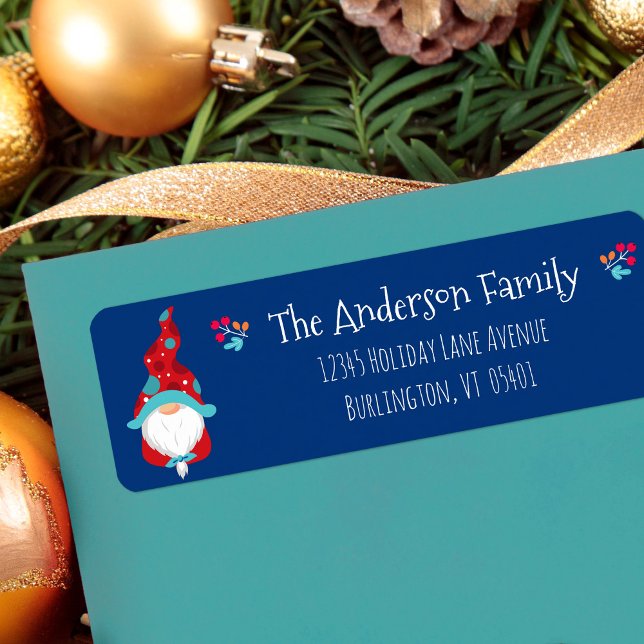 Etiqueta Gnome sencillo moderno de vacaciones nombre person (Subido por el creador)