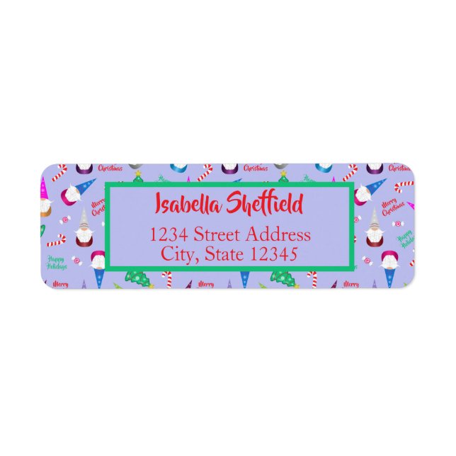 Etiqueta Gnome Toss (Frente)