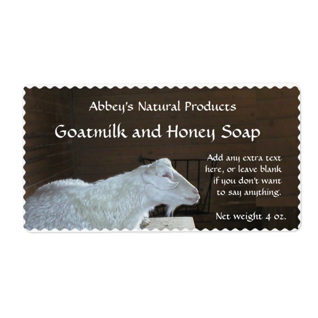 Etiqueta Goat Milk Soap Label - 1 (Frente)