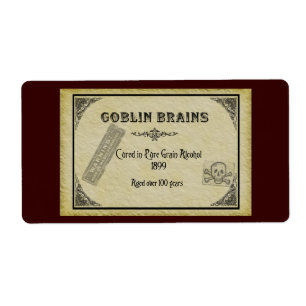 Etiqueta Goblin Brains Label