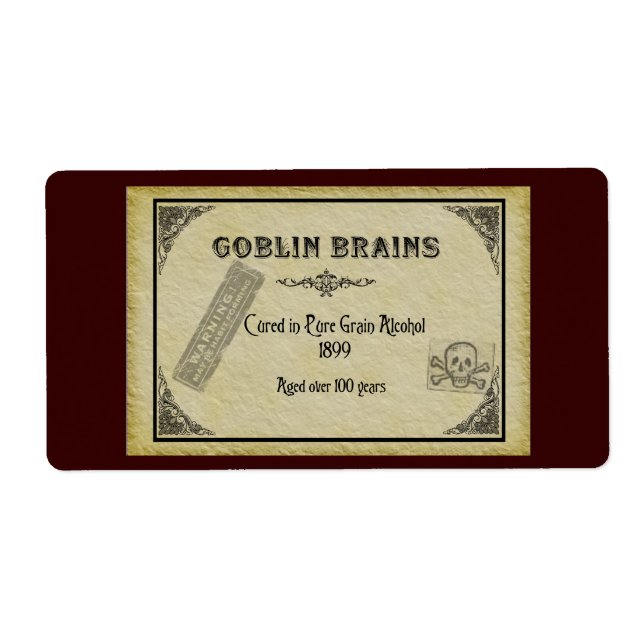 Etiqueta Goblin Brains Label (Frente)