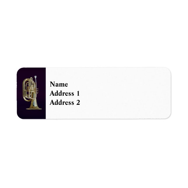 Etiqueta Golden Brass Euphonium (Frente)
