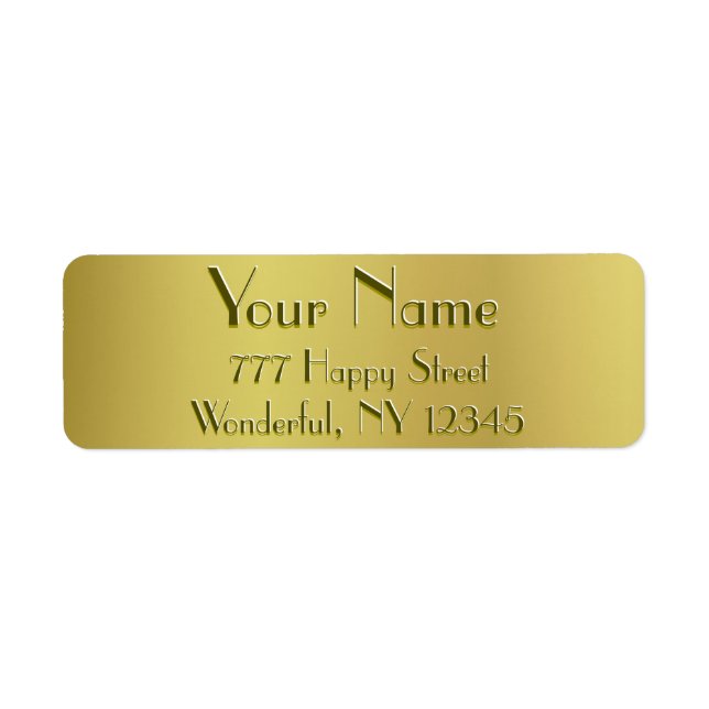 Etiqueta Golden Glow (Frente)