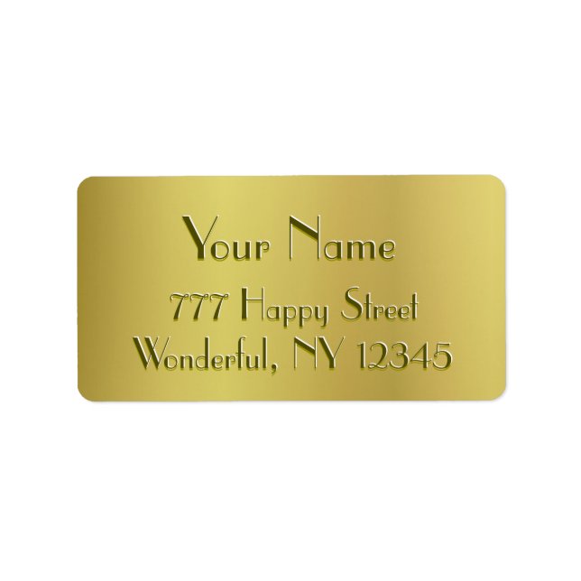 Etiqueta Golden Glow (Frente)