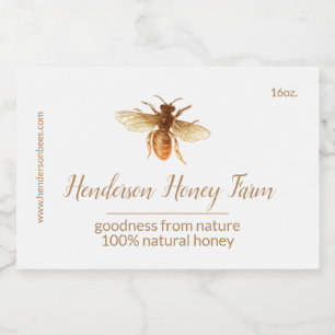 Etiqueta Golden Honey Bee Jar