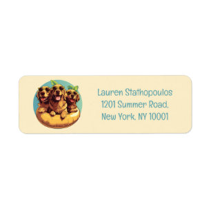 Etiqueta Golden Retriever Dogs Summer Pool Floats
