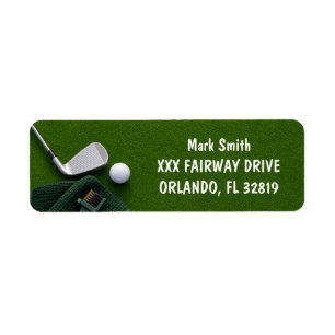Etiqueta Golf con nombre para golfista