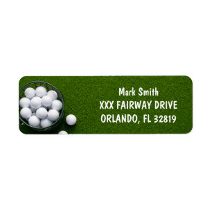Etiqueta Golf con nombre para golfista 