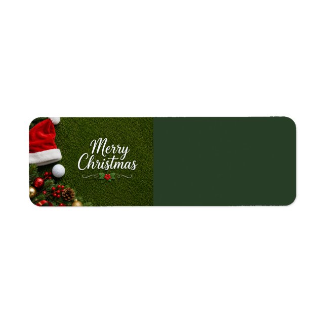 Etiqueta Golf Navidad en putting green (Frente)