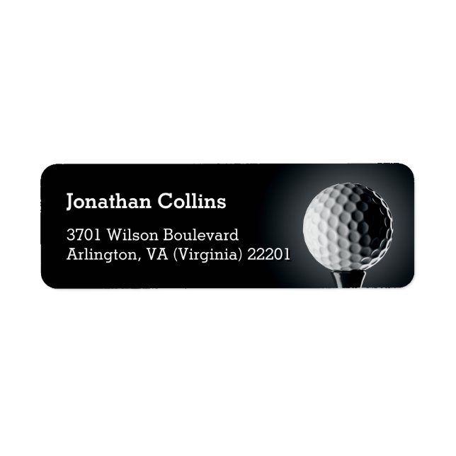 Etiqueta Golf personalizado | Deporte (Frente)