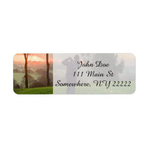 Etiqueta Golfista de Sunrise