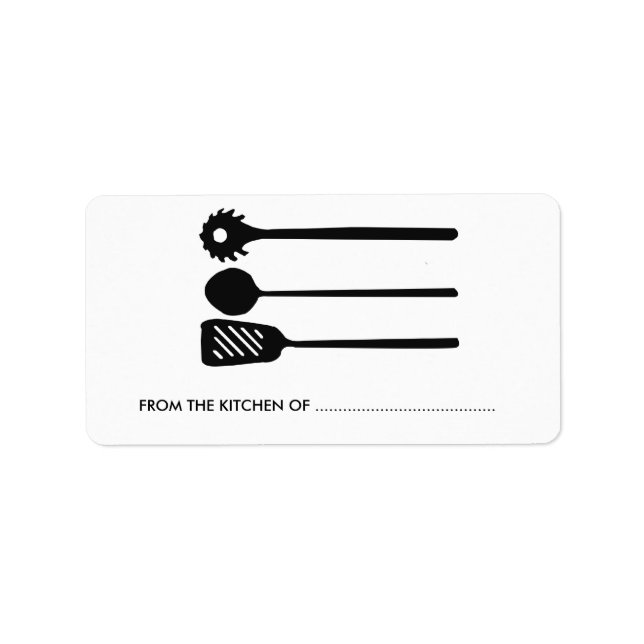 Etiqueta Goodies de cocina casera (Frente)