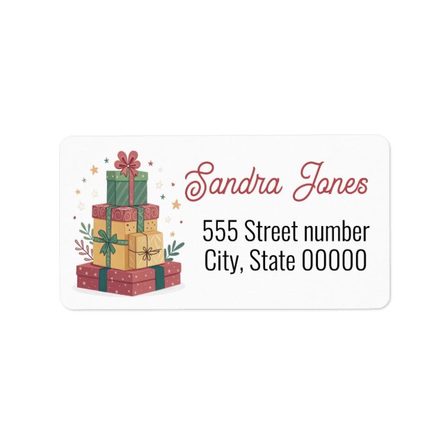 Etiqueta Gorgeous address labels coffee (Frente)