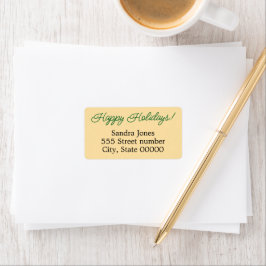 Etiqueta Gorgeous address labels happy holidays