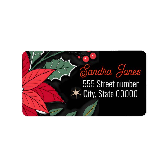 Etiqueta Gorgeous address labels holiday (Frente)