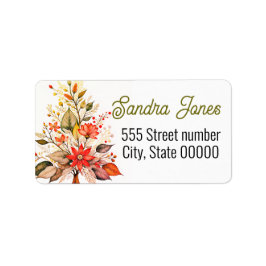 Etiqueta Gorgeous address labels holiday