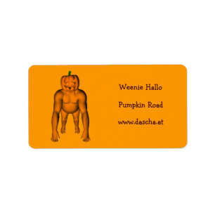 Etiqueta Gorila de Halloween