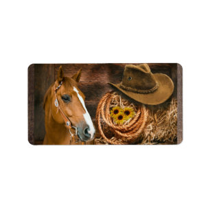 Etiqueta Gorra Lasso Sunflowers de Cowboy Occidental