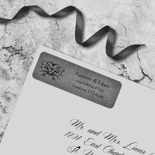 Etiqueta Gothic Victorian Lace Wedding