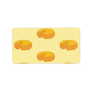 Etiqueta Gouda Cheese Rodea La Gastronomía Holandesa De La